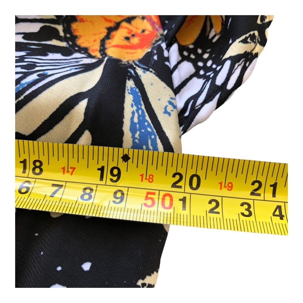 Area Stars Butterfly Multi Colored Tiered Ruffle Hem Knee‎ Length Dress Size M - Picture 13 of 14